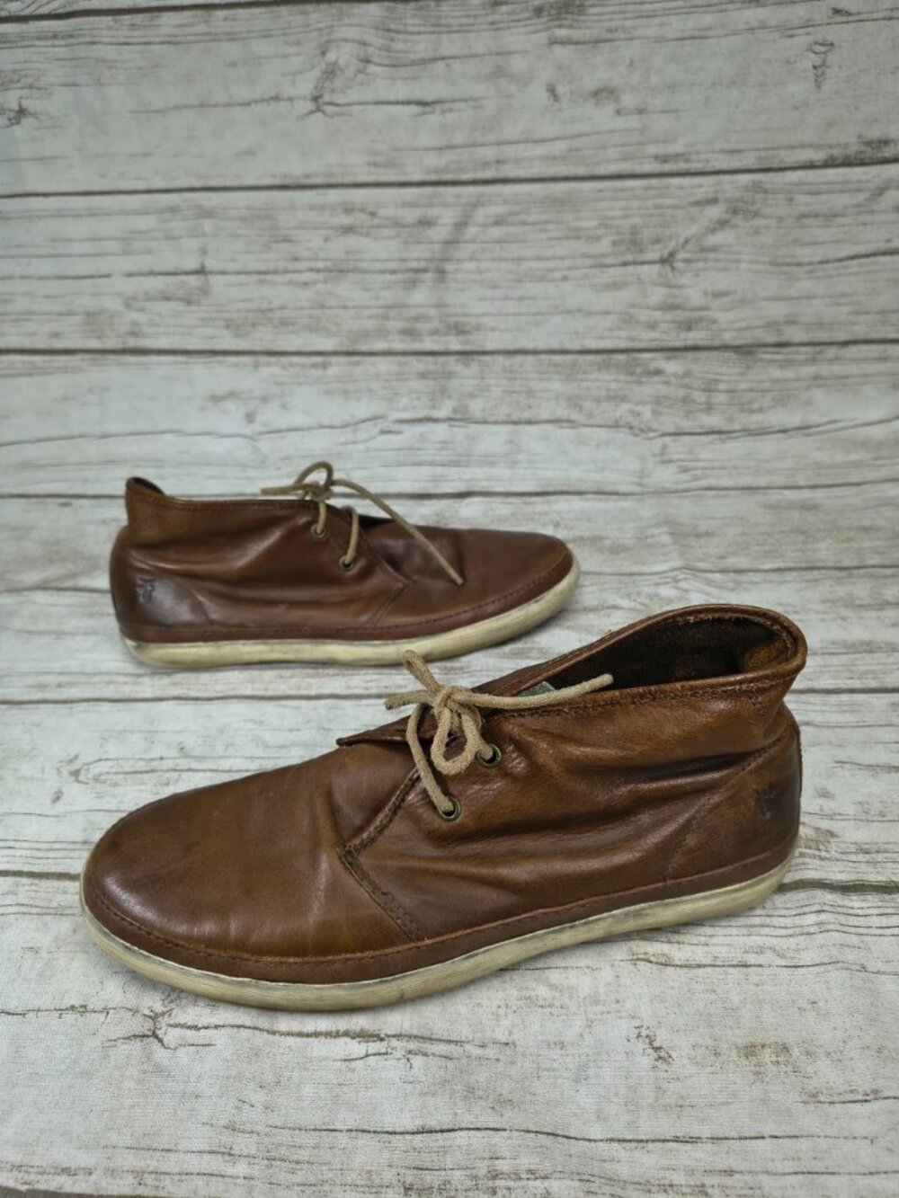 Frye Men’s Brown Leather Gavin Chukka Boots Size 10.5